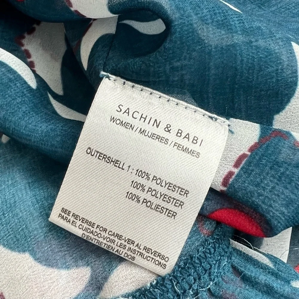 NWT Sachin & Babi X Anthropologie Mosaic Off-The-Shoulder Midi Dress Size 0 - Picture 7 of 9